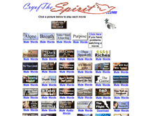 Tablet Screenshot of cryofthespirit.com
